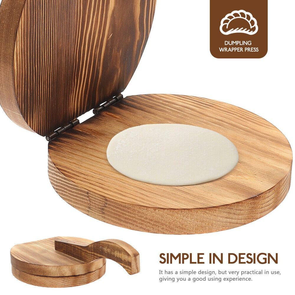 Dumpling Press Set - DIY Holz Knödel Wrapper Presser Gebäck
