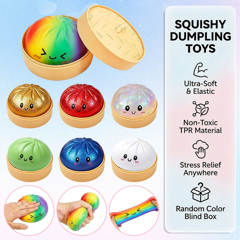 Bao Steamer Bamboo - Glitzer Bao Bun Quetschspielzeug Kawaii Niedliches