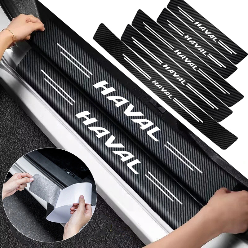 1/4/5 Stück Auto-Türschweller- – Crepe Pan Carbon Bewertung und Preis