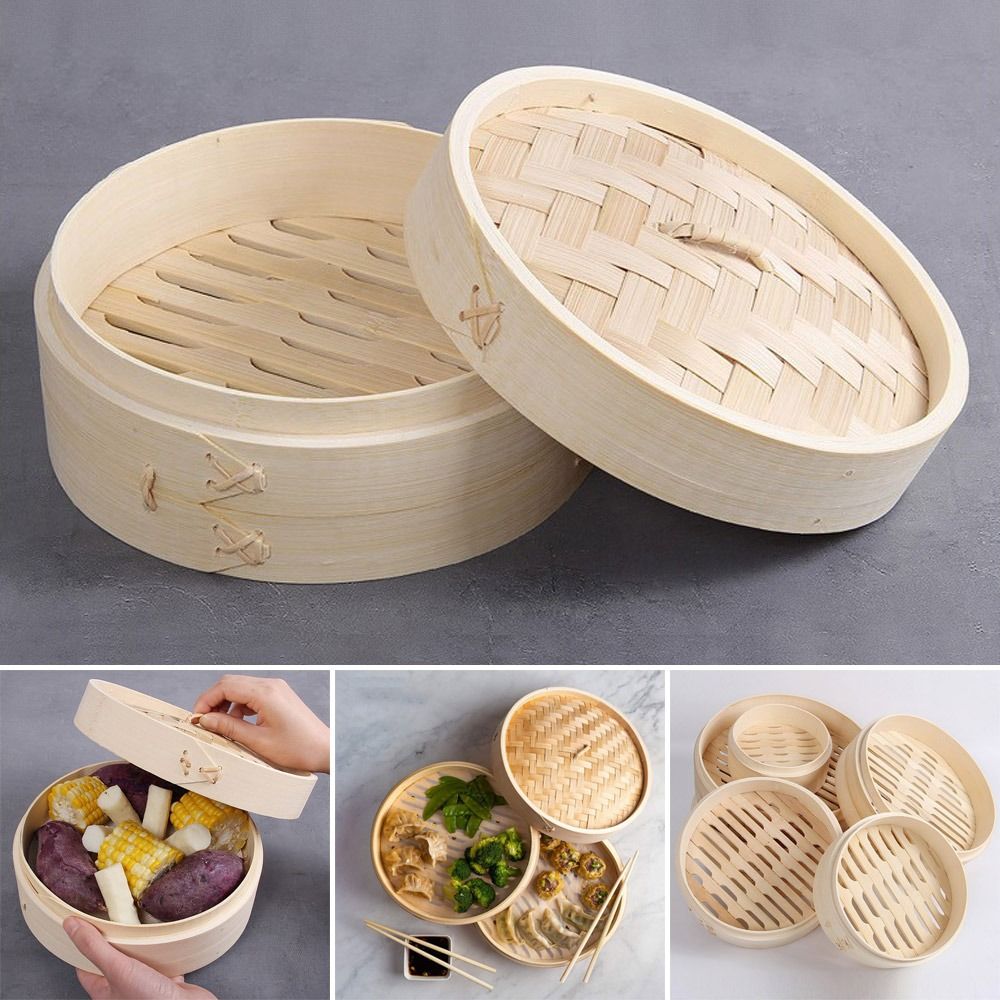 Bambus-Dampf korb mit Deckel K – Bao Steamer Bamboo Bewertung und Preis