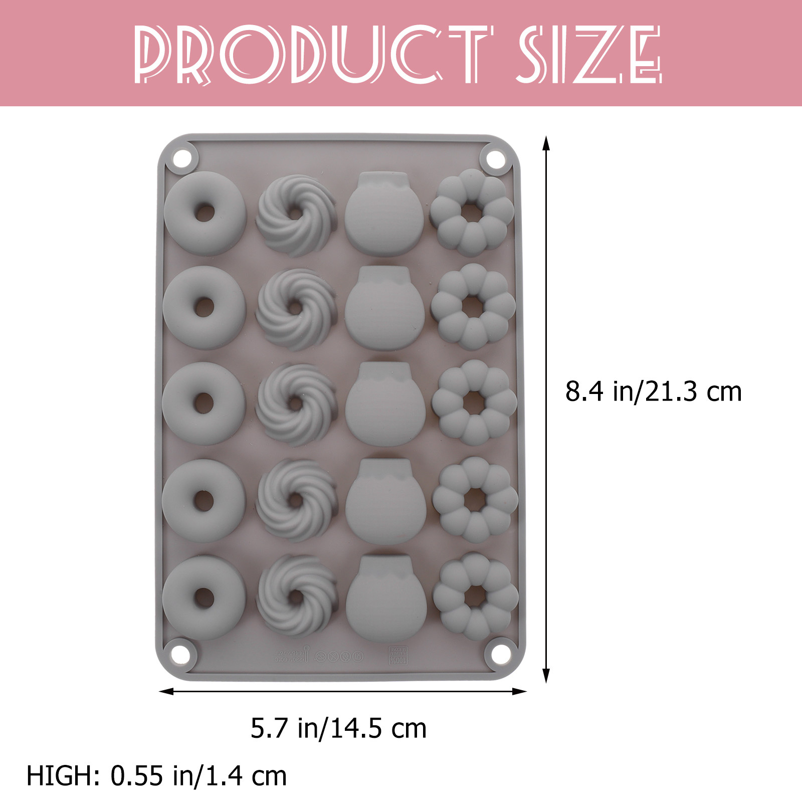 Mini-Silikon-Donut-Form, Premi – Donut Mold Silicone Bewertung und Preis